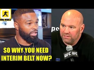 You gave a pass to Namajunas,Pettis Lawler and didn't make interim belt so why now?,Zabit