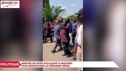 Arrivée triomphale de Soro Guillaume à Daoukro pour rencontrer le président Bédié