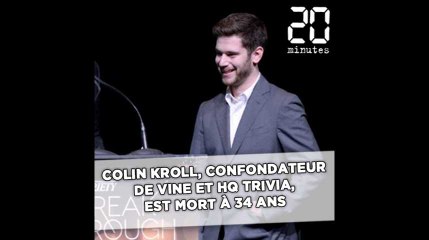 Colin Kroll, le cofondateur de Vine et HQ Trivia, est mort à l'âge de 34 ans