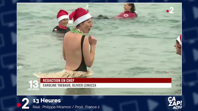 Les Niçois à l'eau pour le traditionnel bain de Noël !