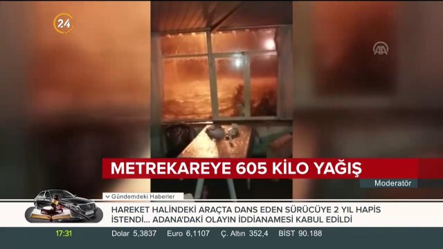 Metrekareye 605 kilo yağış