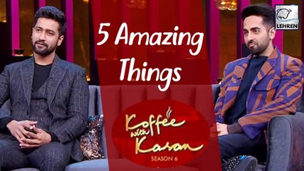 Koffee With Karan 6: 5 Amazing Things Revealed By Ayushmann Khurrana & Vicky Kaushal