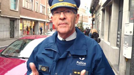 Marc Farine parle de l'intervention police à la gare de Mons.video Éric Ghislain