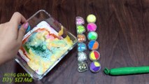 MAKING SLIME WITH FUNNY BALLOONS AND MINI BALLOONS!! MIXING CLAY AND GLITTER INTO SLIME