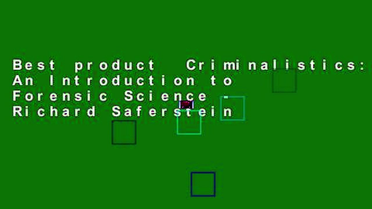 Best product  Criminalistics: An Introduction to Forensic Science - Richard Saferstein
