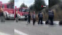 Denizli’de dolmuş ile otomobil çarpıştı: 2 yaralı