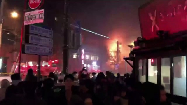 Dozens injured in suspected gas blast