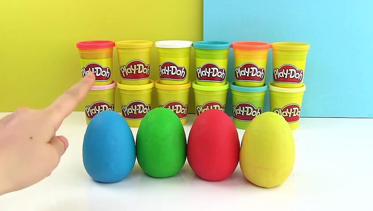 Oyun Hamuru Büyük Sürpriz Yumurta Açma Gökkuşağı Renkli Oyuncaklar