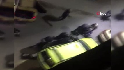Taksi Durağında Sopalı Kavga Kamerada: 1 Yaralı, 8 Gözaltı