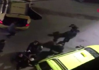 Taksi Durağında Sopalı Kavga Kamerada