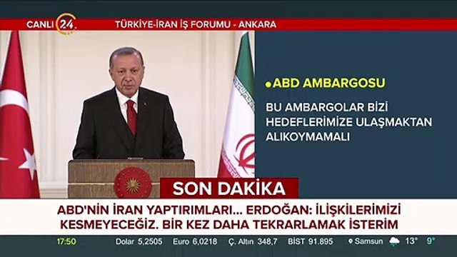 Cumhurbaşkanı Erdoğan'ın İranlı şair Şirazi'nin bir şiirini Farsça okuması, Ruhani'yi mest etti