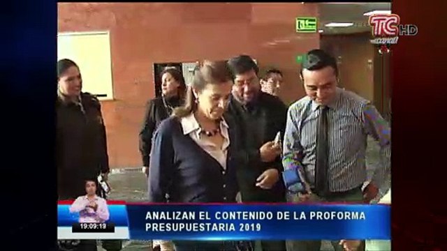 Mañana votación de la proforma presupuestaria 2019 en Asamblea