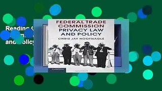 Reading Online Federal Trade Commission Privacy Law and Policy Full access