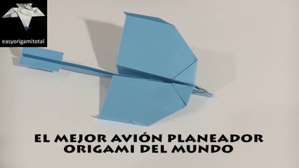 el mejor avión planeador origami del mundo