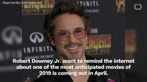 Robert Downey Jr. Posts About 'Avengers: Endgame'