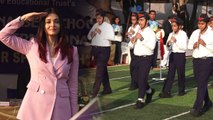 Aishwarya Rai Bachchan looks classy in pink formal attire at Sports Meet event | FilmiBeat