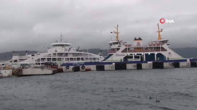 Gökçeada'da Feribot Seferlerine Fırtına Engeli
