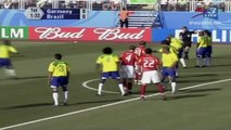 الشوط الاول مباراة البرازيل و المانيا 3-2 نصف نهائي كاس القارات 2005