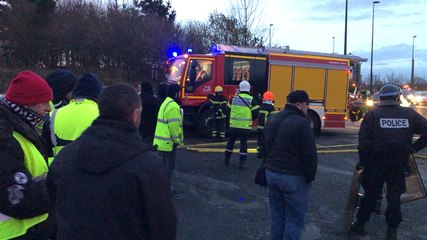 Évacuation des Gilets jaunes à Lannion