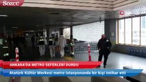 Ankara’da metro seferleri durdu