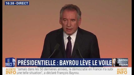 Bayrou : "J'ai décidé de faire à Emmanuel Macron une offre d’alliance"