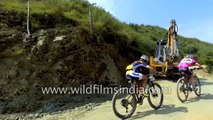 Mountain bike race on the trails around Mandi Himachal Pradesh