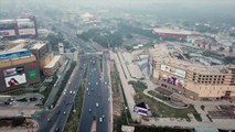 New India sprouts from farm-land Garden Galleria Mall in Noida - Aerial view