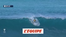 La vague de 8,67 de kelly slater face à filipe toledo au pipe masters - adrénaline - surf