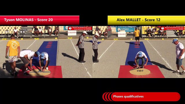 Nyons 2018, Tir de précision phases qualificatives : T MOLINAS et A MALLET