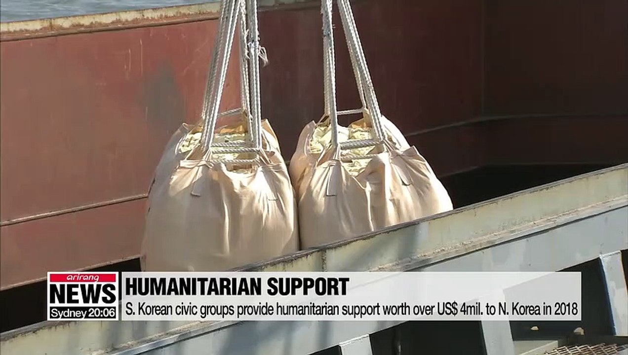 S. Korean civic groups provide humanitarian support worth over US$ 4mil. to N. Korea in 2018
