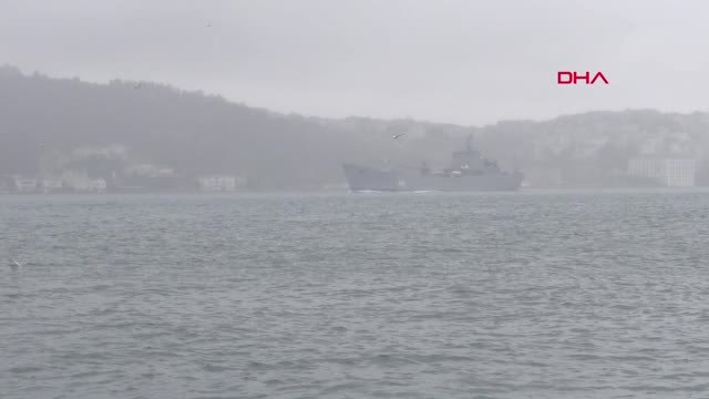 İstanbul - Rus Savaş Gemisi İstanbul Boğazı'ndan Geçti