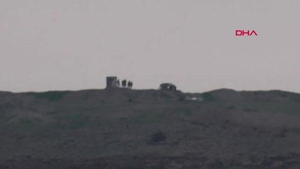 Suriye Zor Mağar Bölgesinde PKK ve Pyd' Li Teröristlerin Mevzilerinden Görüntü