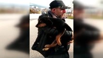 Engelli Ferhat'ın Yavru Köpek Sevgisi Yürekleri Isıttı