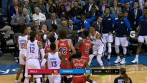 Westbrook sparks mass brawl which spills into crowd