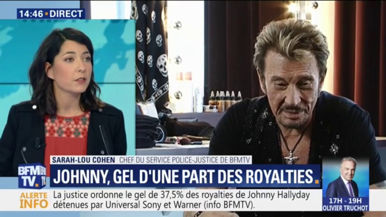Johnny Hallyday: la justice ordonne le gel de 37,5% des royalties du chanteur détenues par Universal Sony et Warner