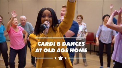 Cardi B performs for senior citizens in Carpool Karaoke