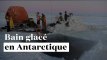 Rafraîchissant : ils s'offrent un bain glacé dans l'Antarctique pour fêter le solstice