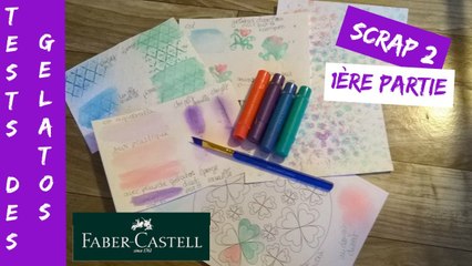 Scrap 2 - Tests/Tuto des Gelatos de Faber Castell "partie 1" (11 janvier 17)