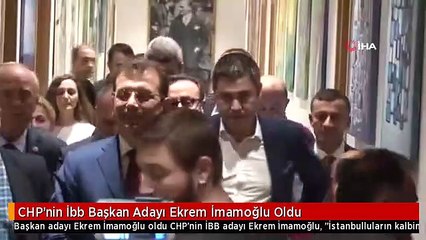 Download Video: CHP'nin İbb Başkan Adayı Ekrem İmamoğlu Oldu