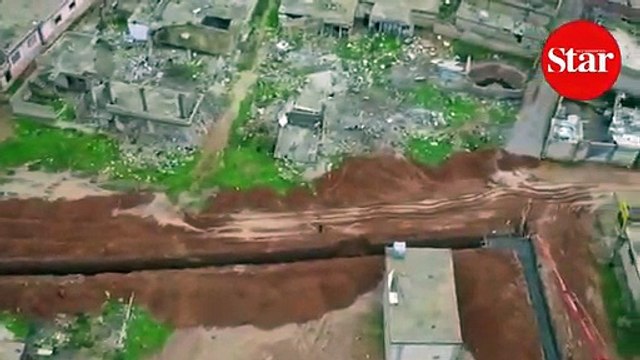 Terör örgütü PKK/YPG’nin Ayn el Arab’taki mevzileri görüntülendi