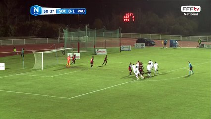 Bon corner mais repoussé par la défense de Cholet.