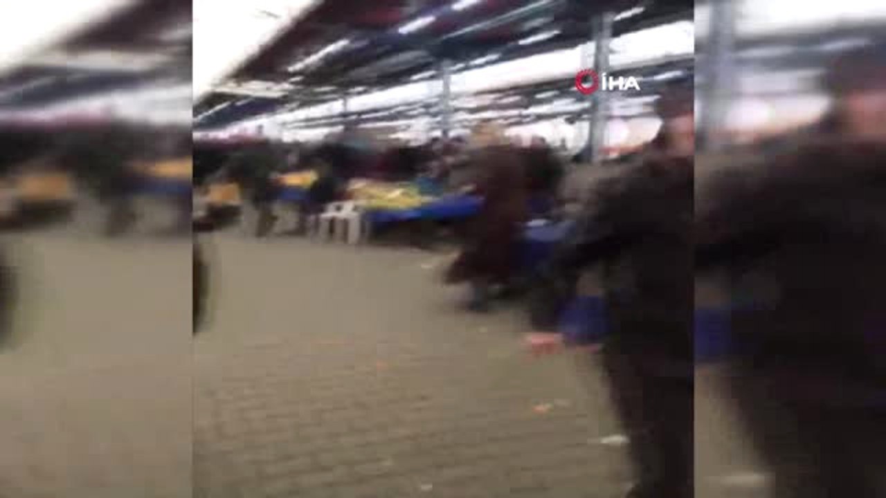 Pazar Yerindeki Kavgada Silahlar Konuştu, Bir Kadın Başından Vuruldu- Alışveriş Yaparken Başından...