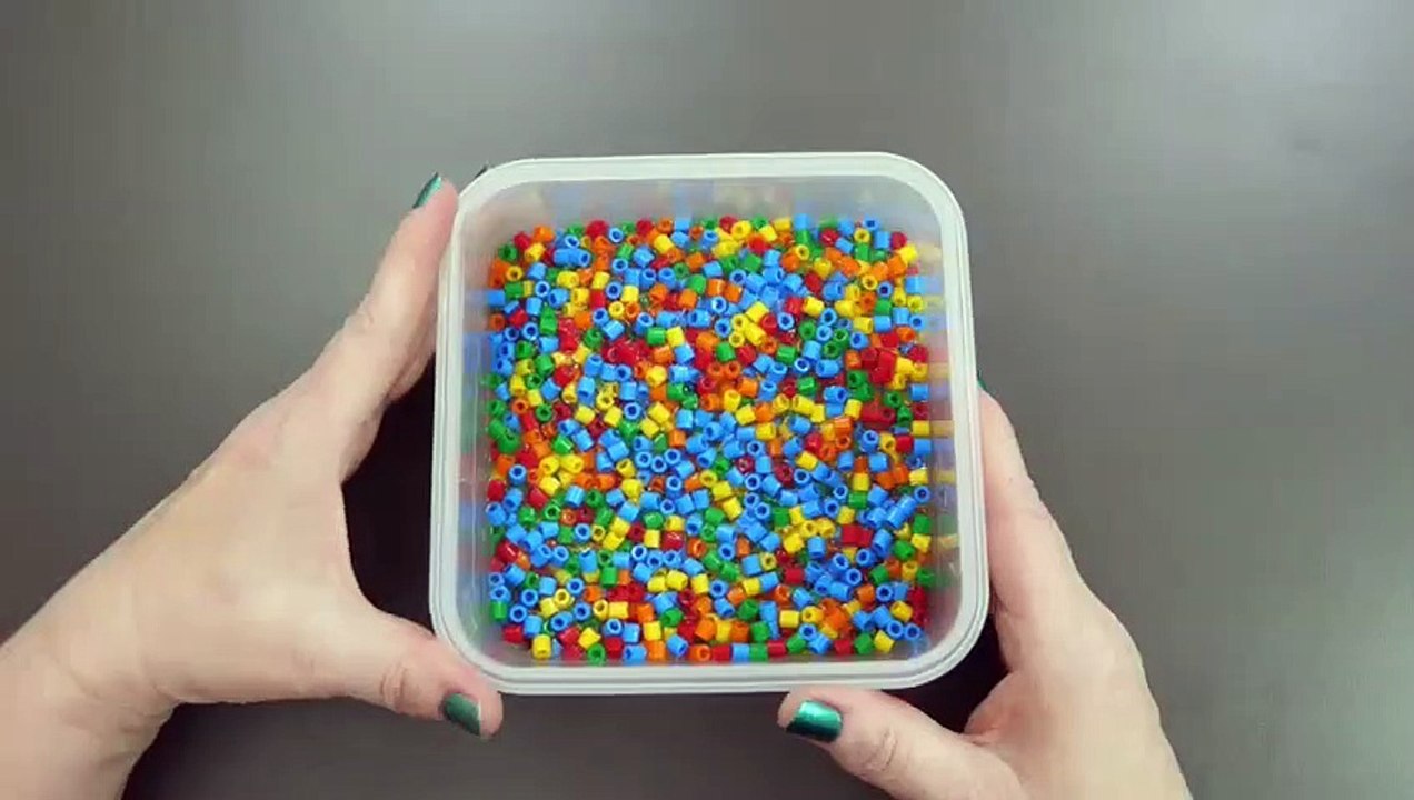 Slime ASMR: Most satisfying Bügelperlen-Slime  - no voice