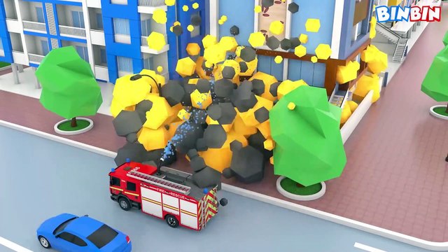 Fire Truck - Car Wash for Kids - Cars and Trucks - Learn Street Vehicles for Children