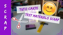 Scrap - Tuto carte simple et rapide / Test de matériels de supermarché