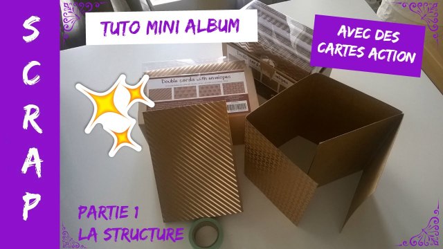 Tuto/DIY Scrap Mini Album avec cartes de chez Action La structure (Partie 1)