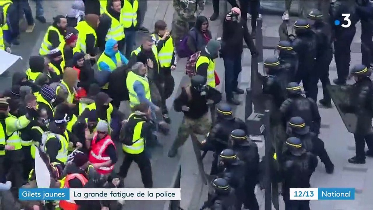 "Gilets jaunes" : la grande fatigue de la police
