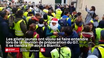 Les gilets jaunes ont voulu se faire entendre lors de la réunion de préparation du G7 à Biarritz