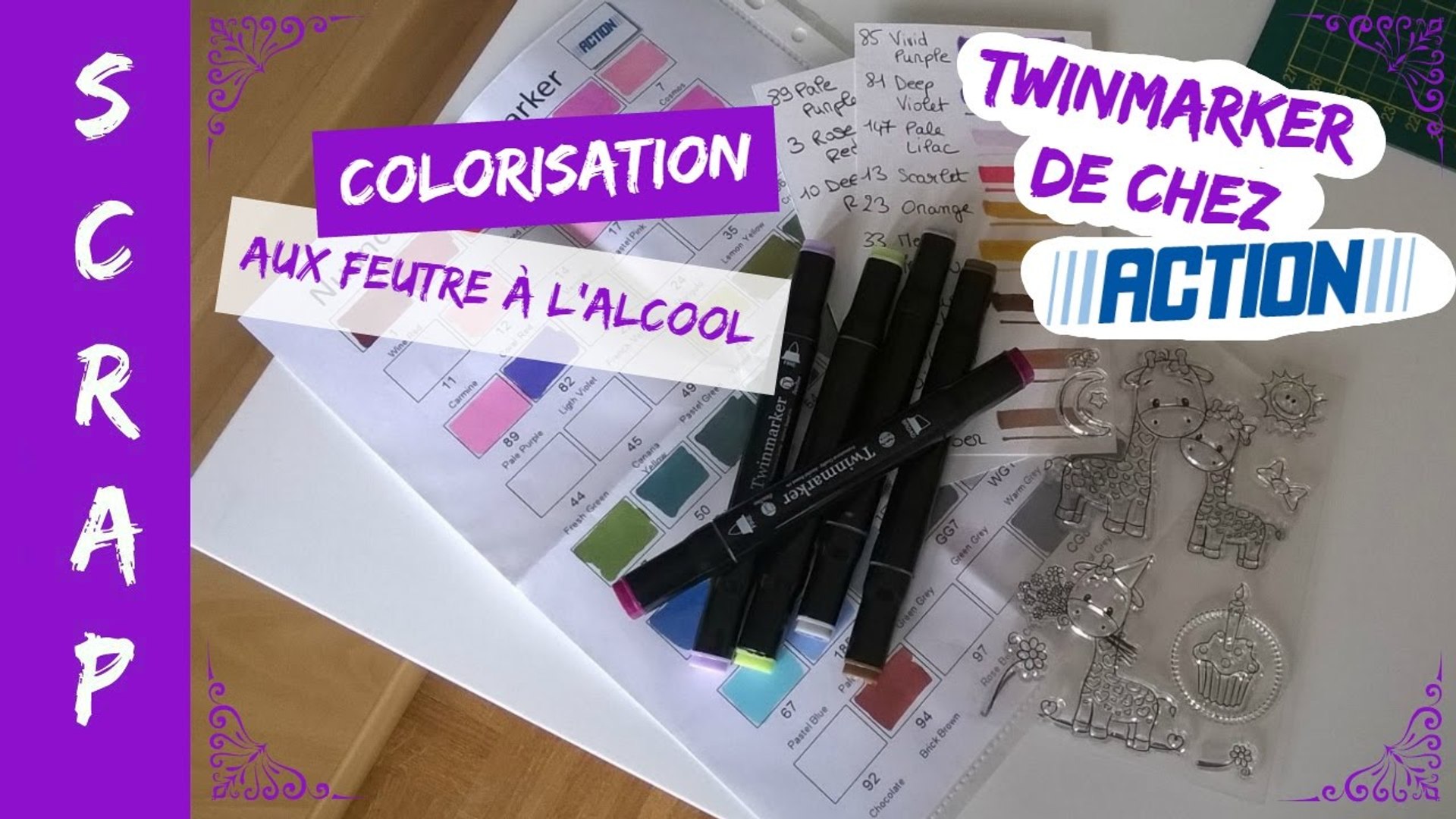 Scrap Colorisation Aux Feutres à Lalcool Twinmarker D