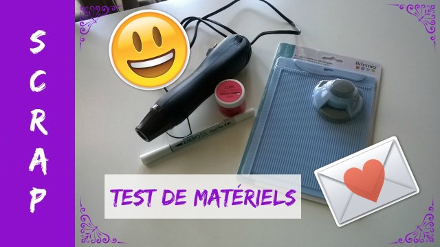 Scrap - Test / Tuto de matériels : feutre d'embossage et Carte & enveloppe maker Artemio
